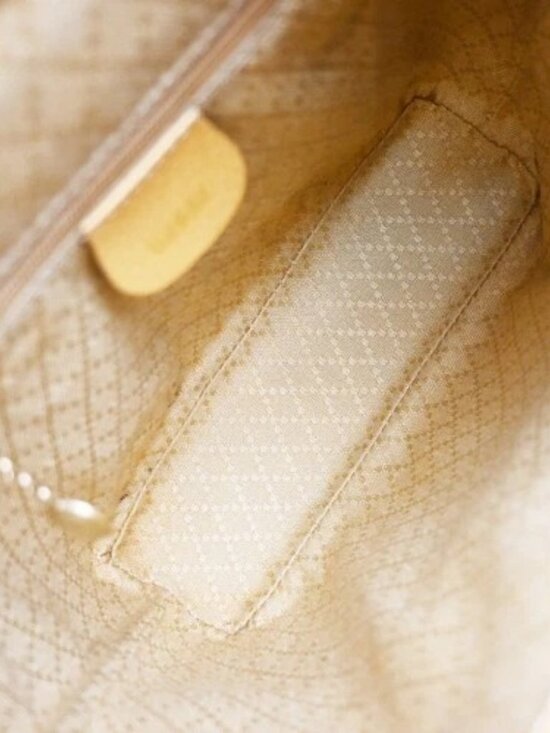 GUCCI Logo Bamboo Drawstring Mini Backpack Bag Leather Yellow GHW Italy 65KP452 main image 5